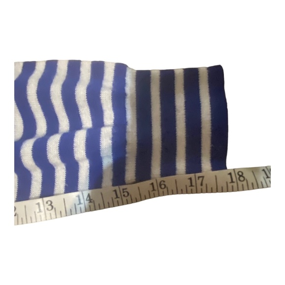 Jeanne Pierre cashmere blend nautical stripes boatneck sweater. Sz. L - Picture 9 of 14
